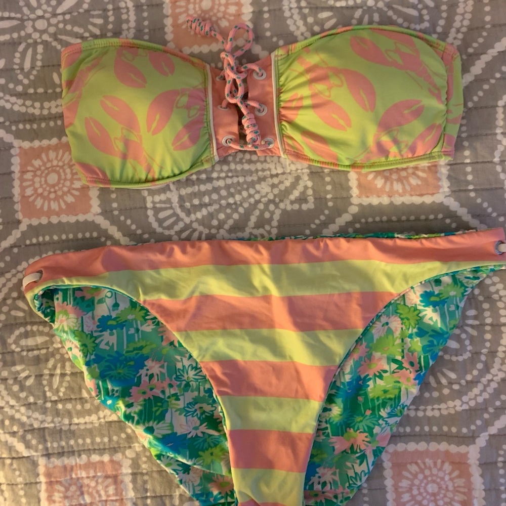 Sperry Green & Pink Bikini